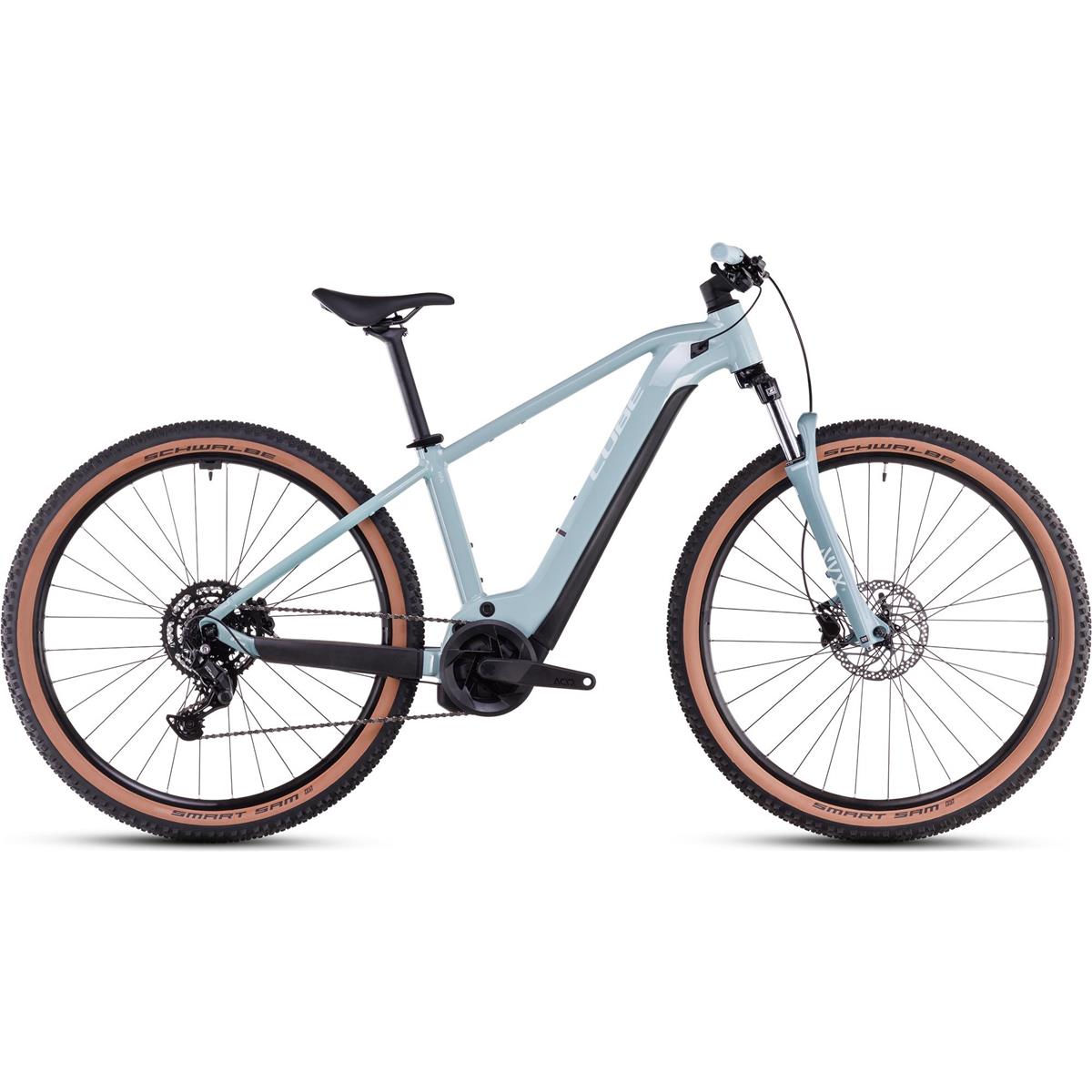 El MTB Cube Reaction Hybrid Performance 500Wh High Skylightblue/White