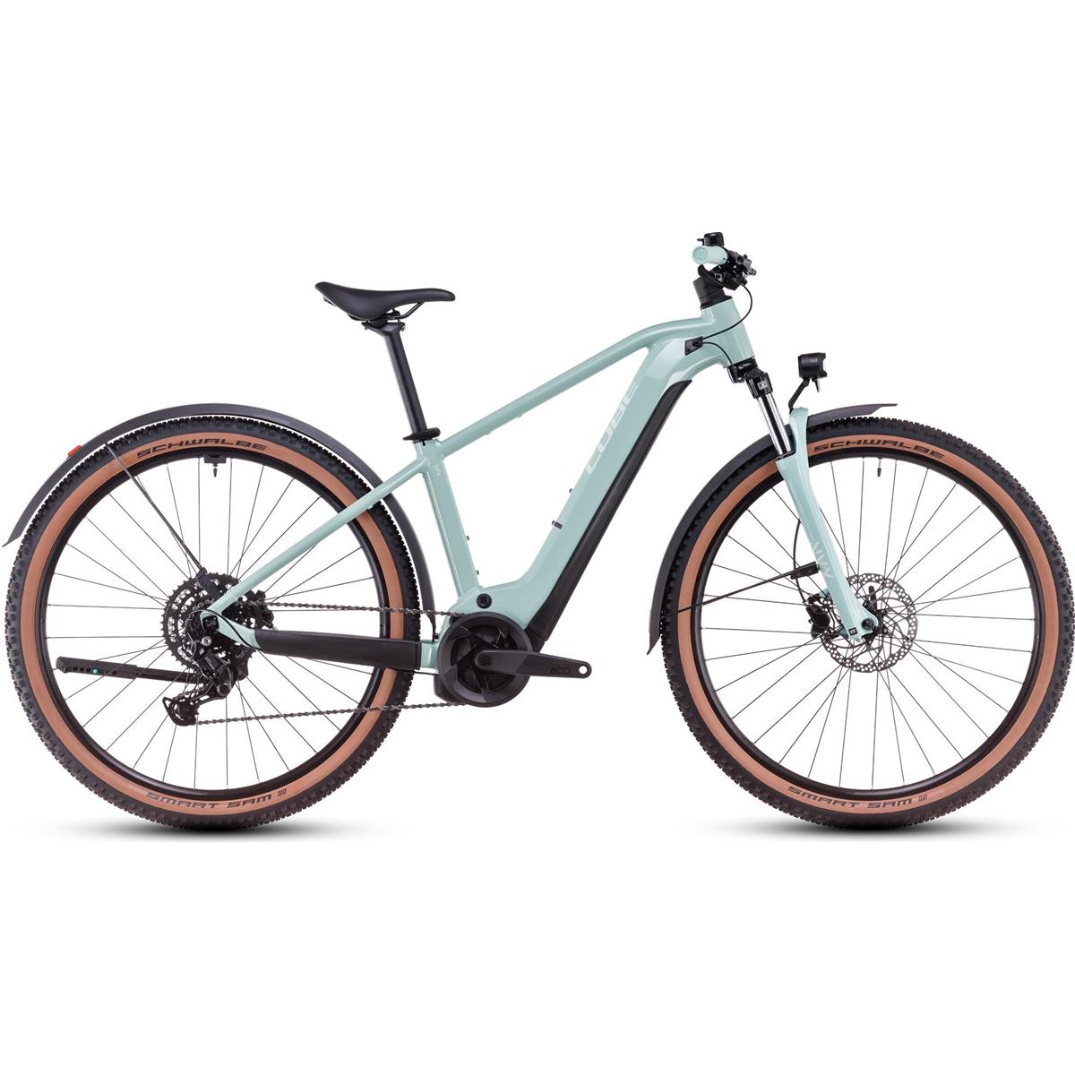 El MTB Cube Reaction Hybrid Performance Allroad 625Wh High Skylightblue/White