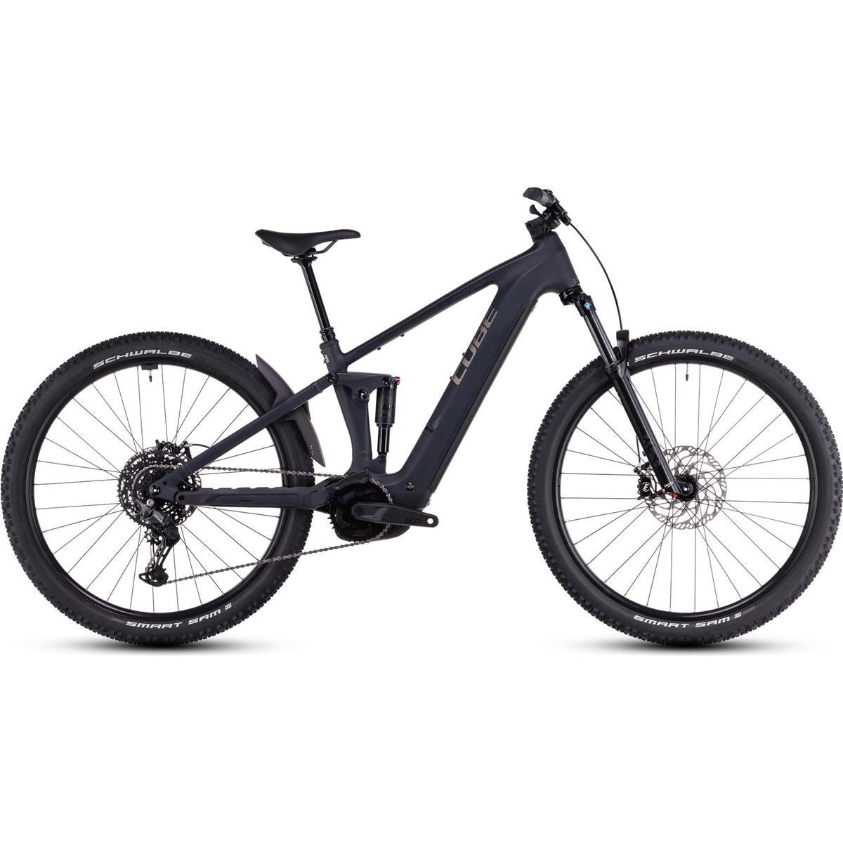 El MTB Cube Stereo Hybrid One22 Pro 800Wh Night/Chrome