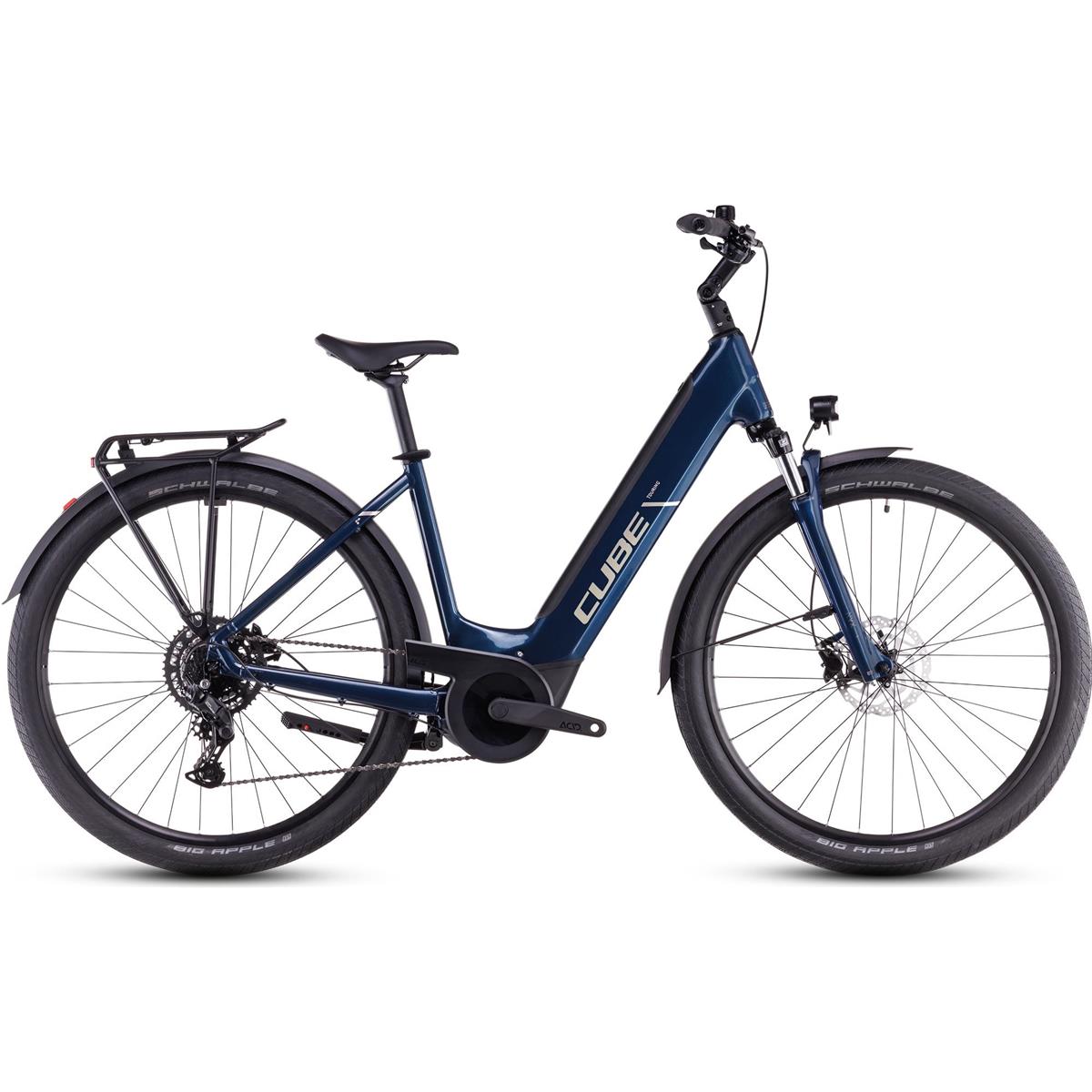 Elcykel Cube Touring Hybrid One 625Wh Low Deepsea/Chrome