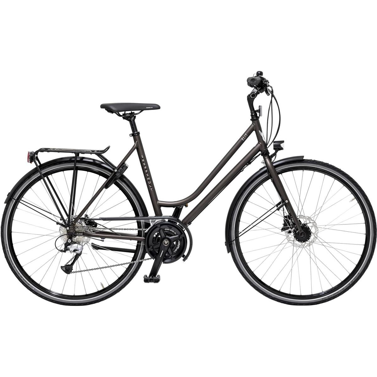 Hybridcykel Skeppshult Elit Dam 18-Vxl Mahogny Matt