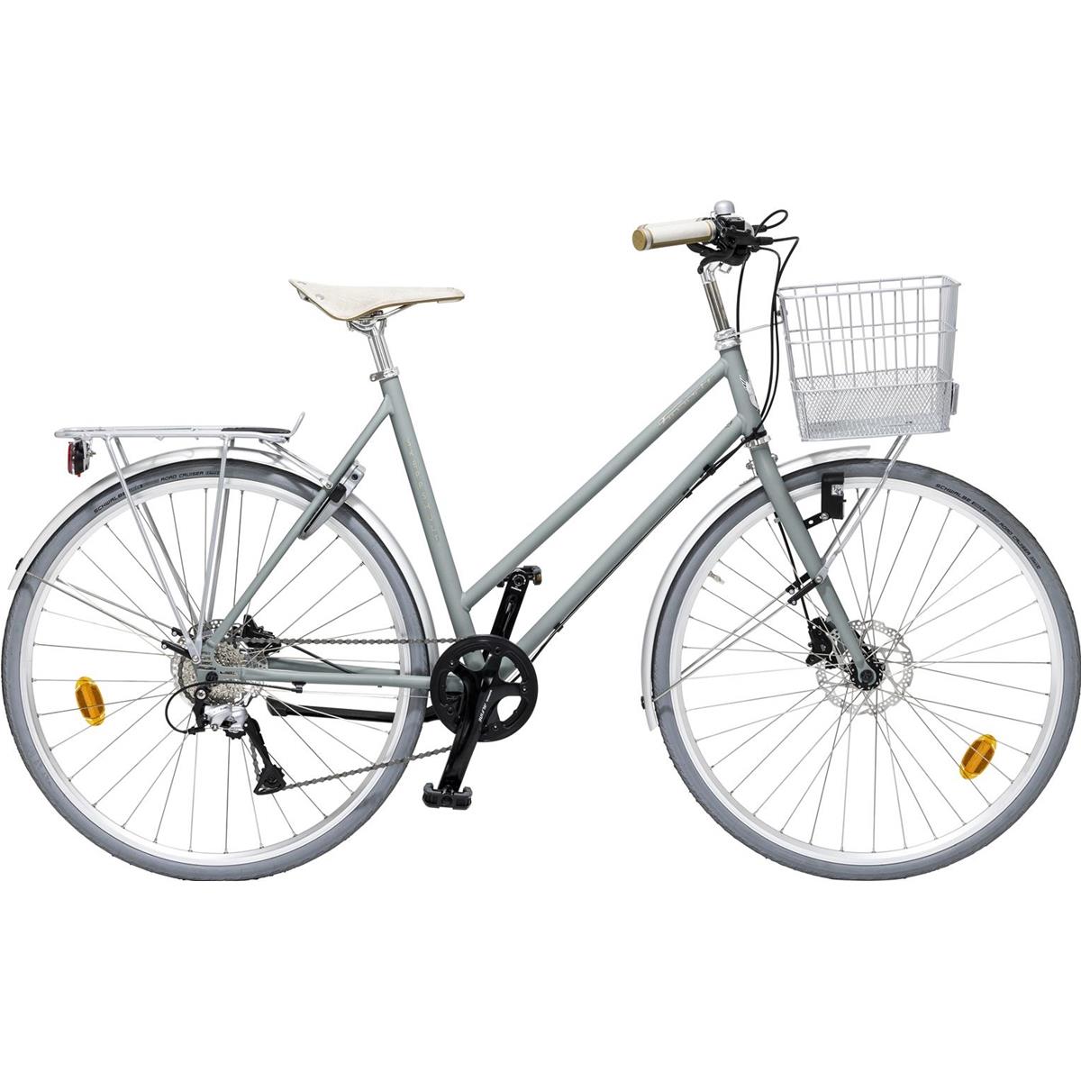 Hybridcykel Skeppshult Favorit Sport Dam 9-Vxl Blå Vind Matt
