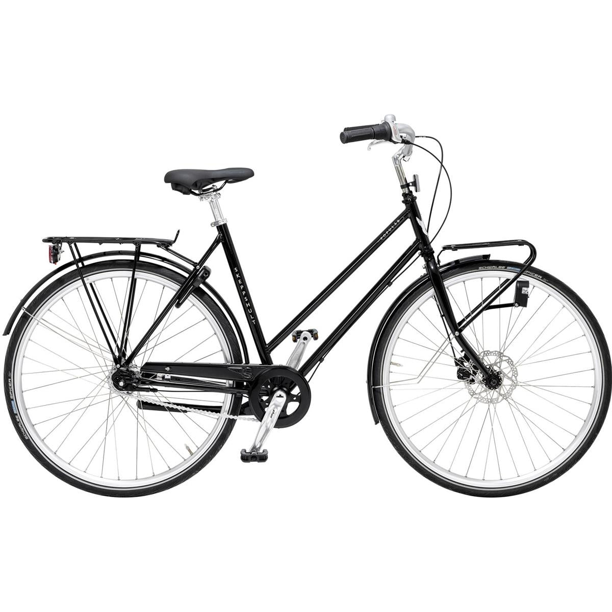 Damcykel Skeppshult Populär 7-Vxl Spegelsvart