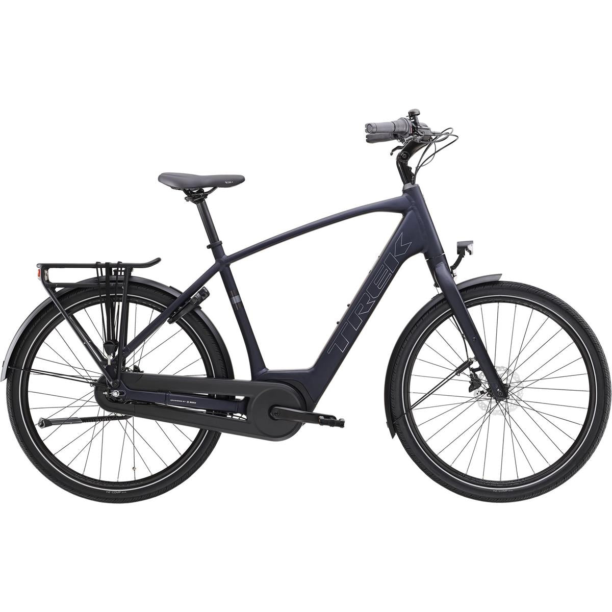 Elcykel Hybrid Trek District+ 1 Matte Deep Dark Blue