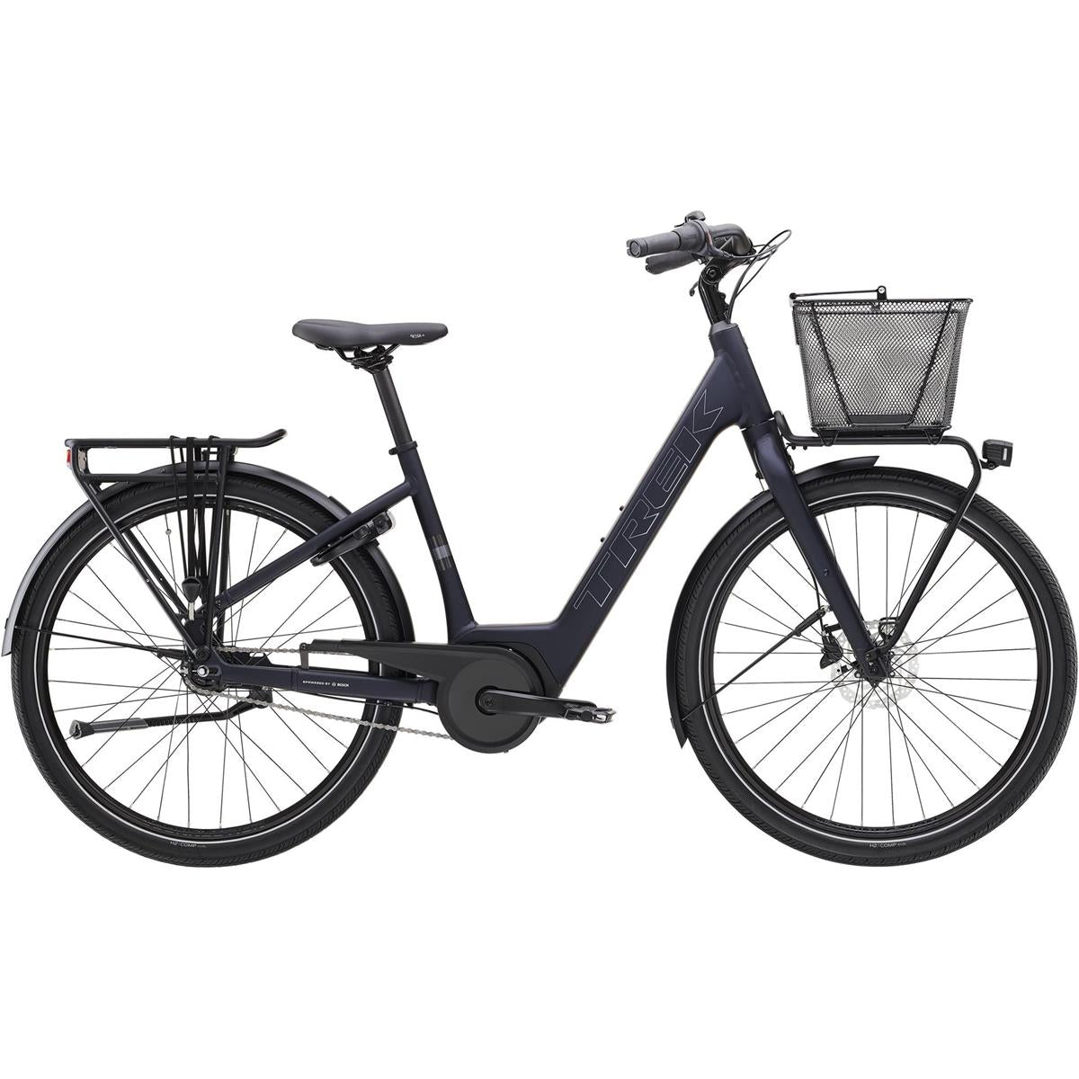 Elcykel Hybrid Trek District+ 1C Lowstep Matte Deep Dark Blue