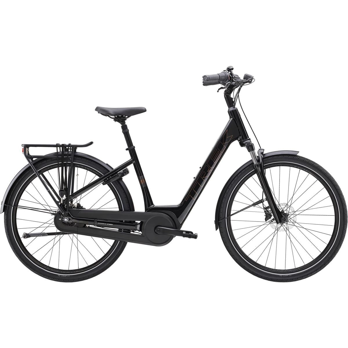 Elcykel Hybrid Trek District+ 2 Lowstep Trek Black