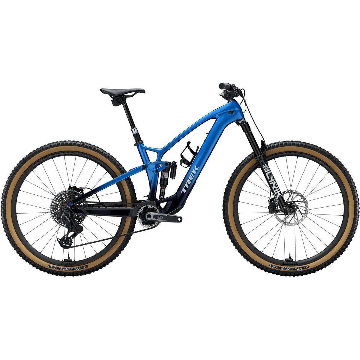 El MTB Trek Fuel EXe 9.9 X0 AXS T-Type Marianas Blue