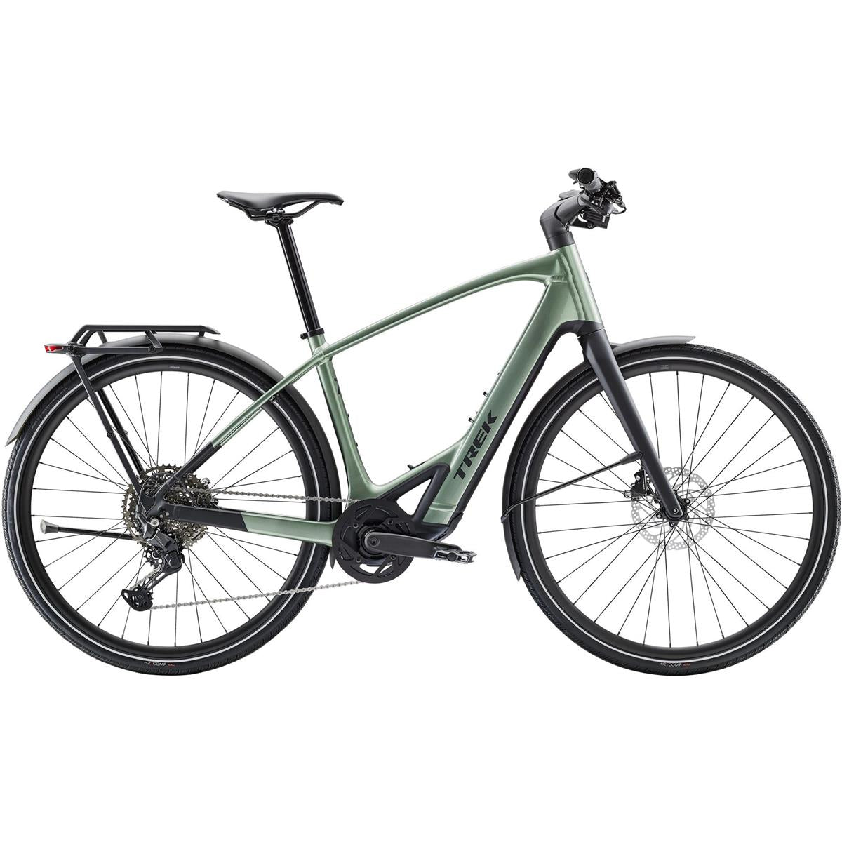 Elcykel Hybrid Trek FX+ 7 Lichen Green Gloss