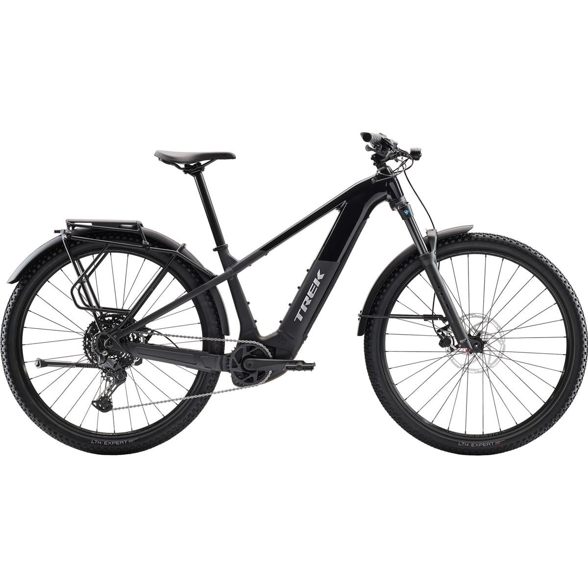 El MTB Trek Powerfly+ 4 Equipped Gen 5 Gloss Dark Star/Matte Dark Web