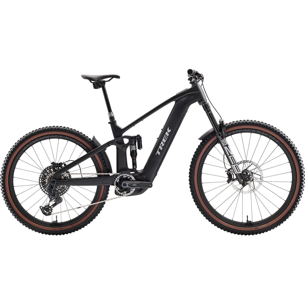 El MTB Trek Rail+ 9.9 X0 AXS T-Type Gen 5 Deep Smoke