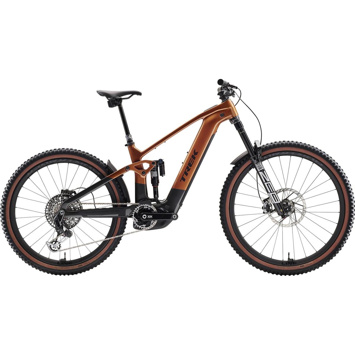El MTB Trek Rail+ 9.9 XX AXS T-Type Gen 5 Pennyflake