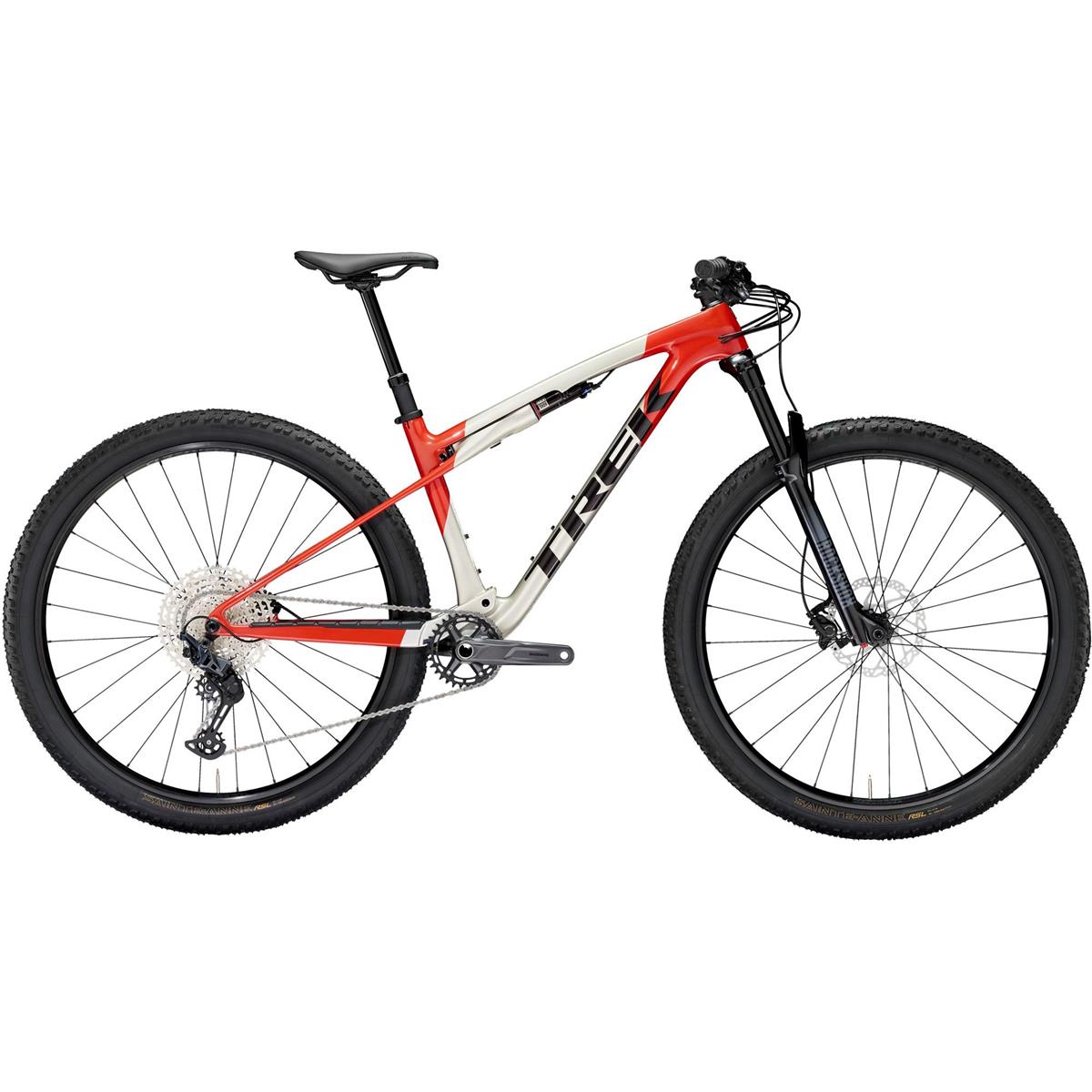 Heldämpad MTB Trek Supercaliber SL 9.6 Gen 2 Lunar Silver/Lava Red