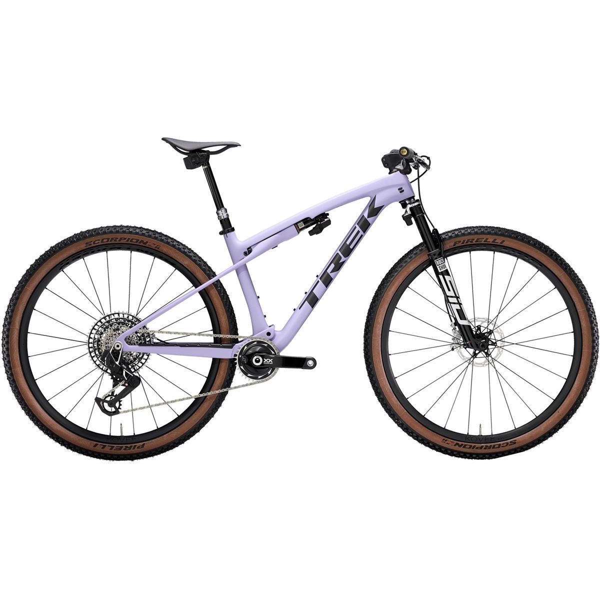 Heldämpad MTB Trek Supercaliber SLR 9.9 Flight Attendant Gen 2 Lavender Haze