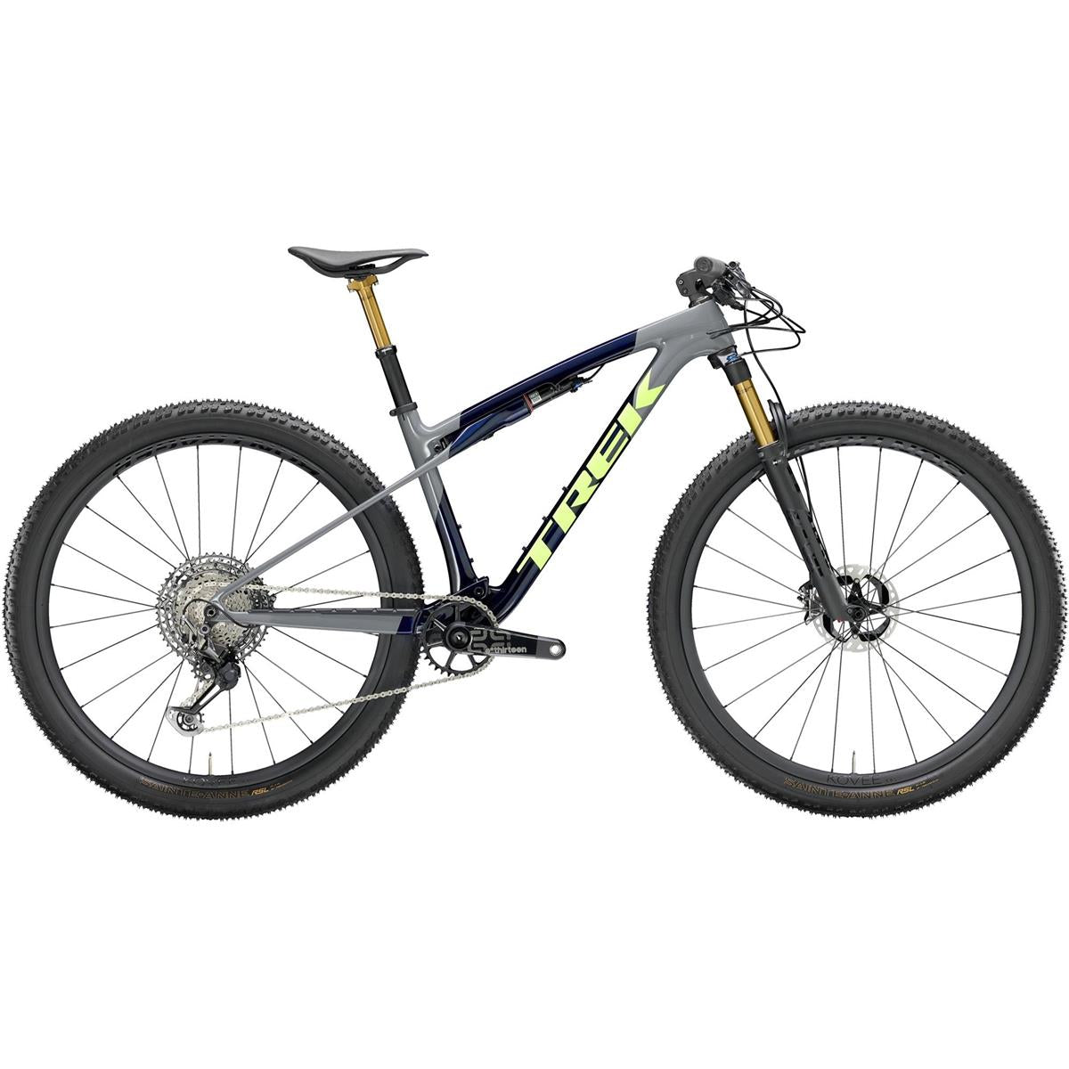 Heldämpad MTB Trek Supercaliber SLR 9.9 XTR Gen 2 Carbon Smoke Blue/Slate/Green