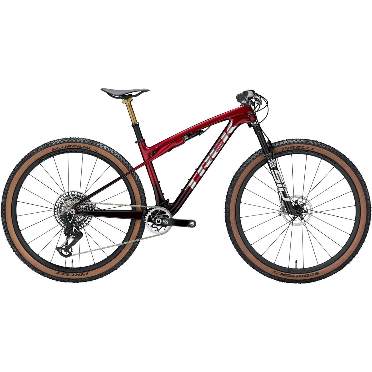 Heldämpad MTB Trek Supercaliber SLR 9.9 XX AXS Gen 2 Red Smoke Drizzle