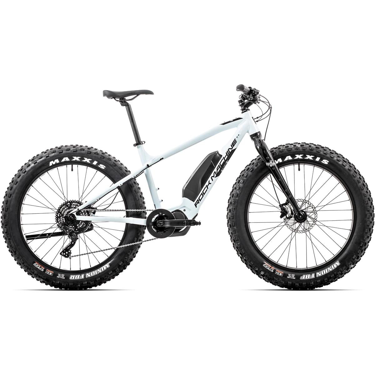 El-Fatbike Rock Machine Vyöry e50 S Gloss White/Black