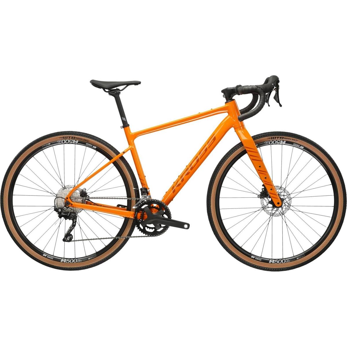 Gravel bike Kross Esker 5.0 Orange/Maroon