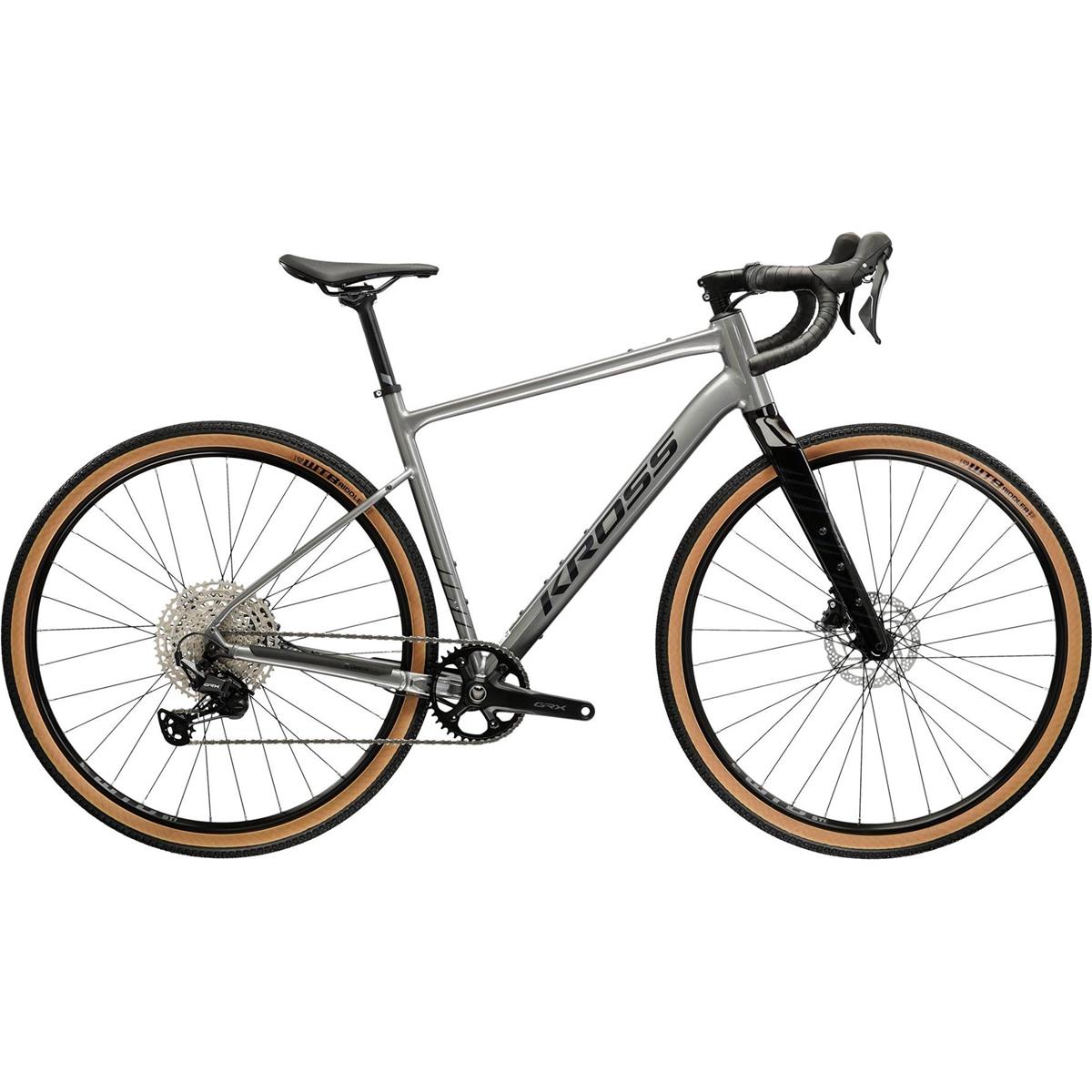 Gravel bike Kross Esker 5.0 GRX 1x12 Grey/Graphite