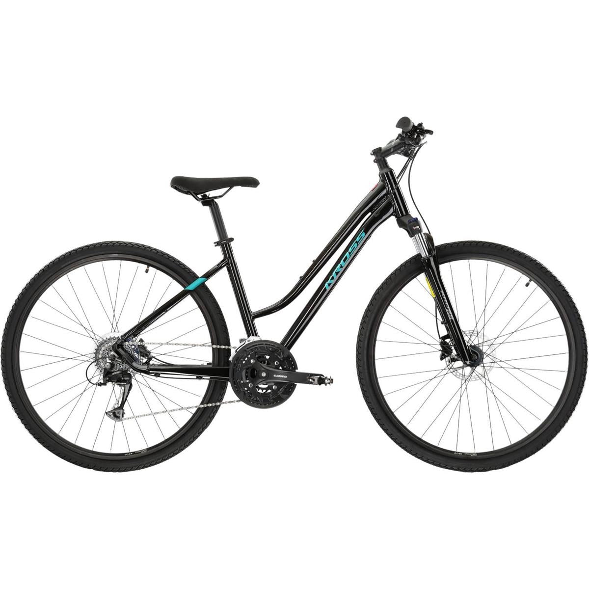 Crosshybrid Kross Evado 5.0 Lady Black/Turquise 28