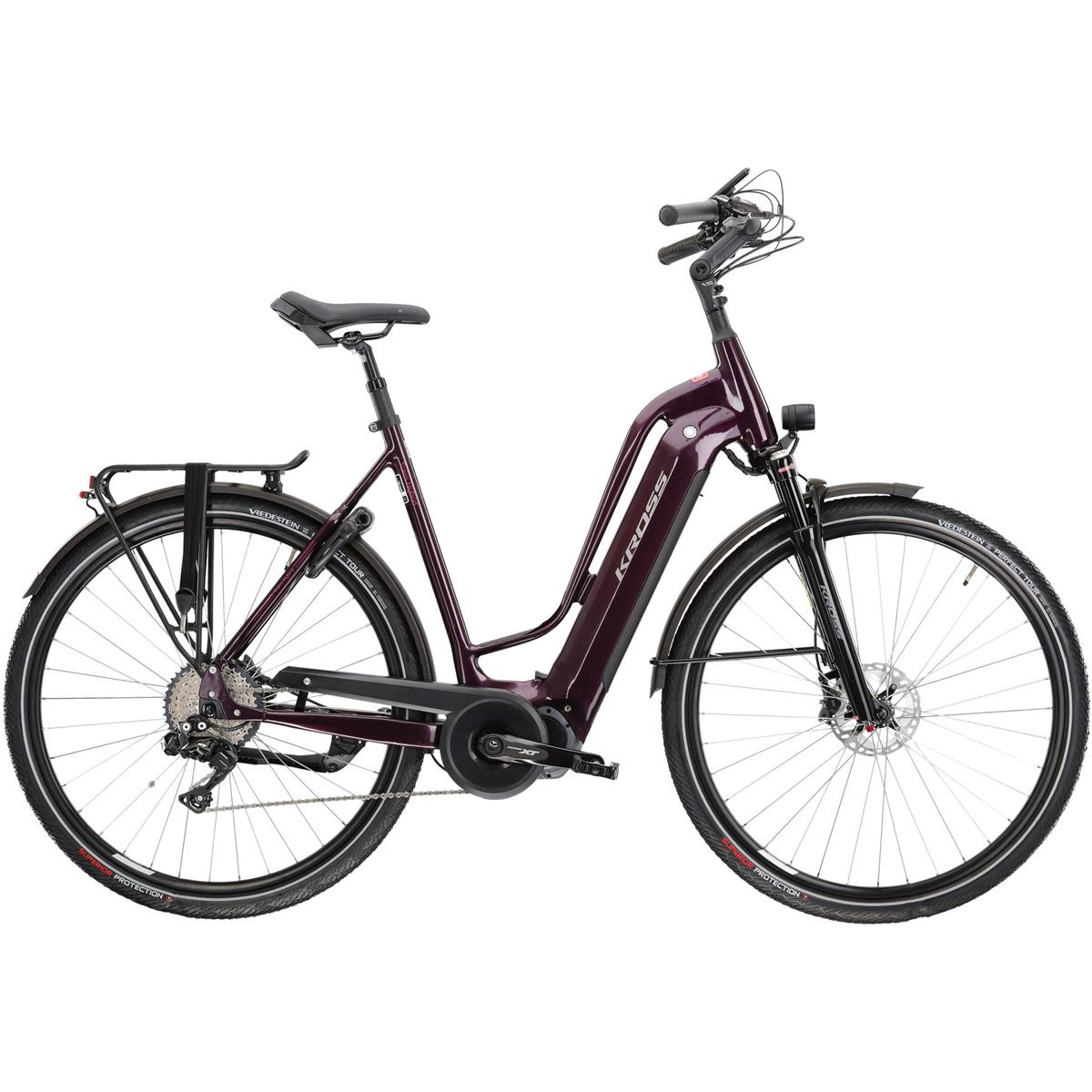 Elcykel hybrid Kross Trans Hybrid Prestige Uni Violet/Grey