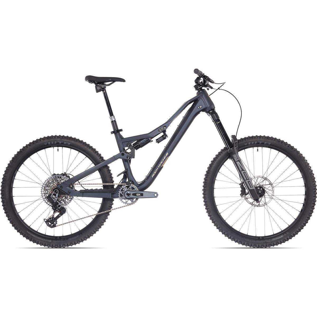Heldämpad MTB Rock Machine Whizz FS III 90 AXS 27.5 Matte Deep Ocean Blue