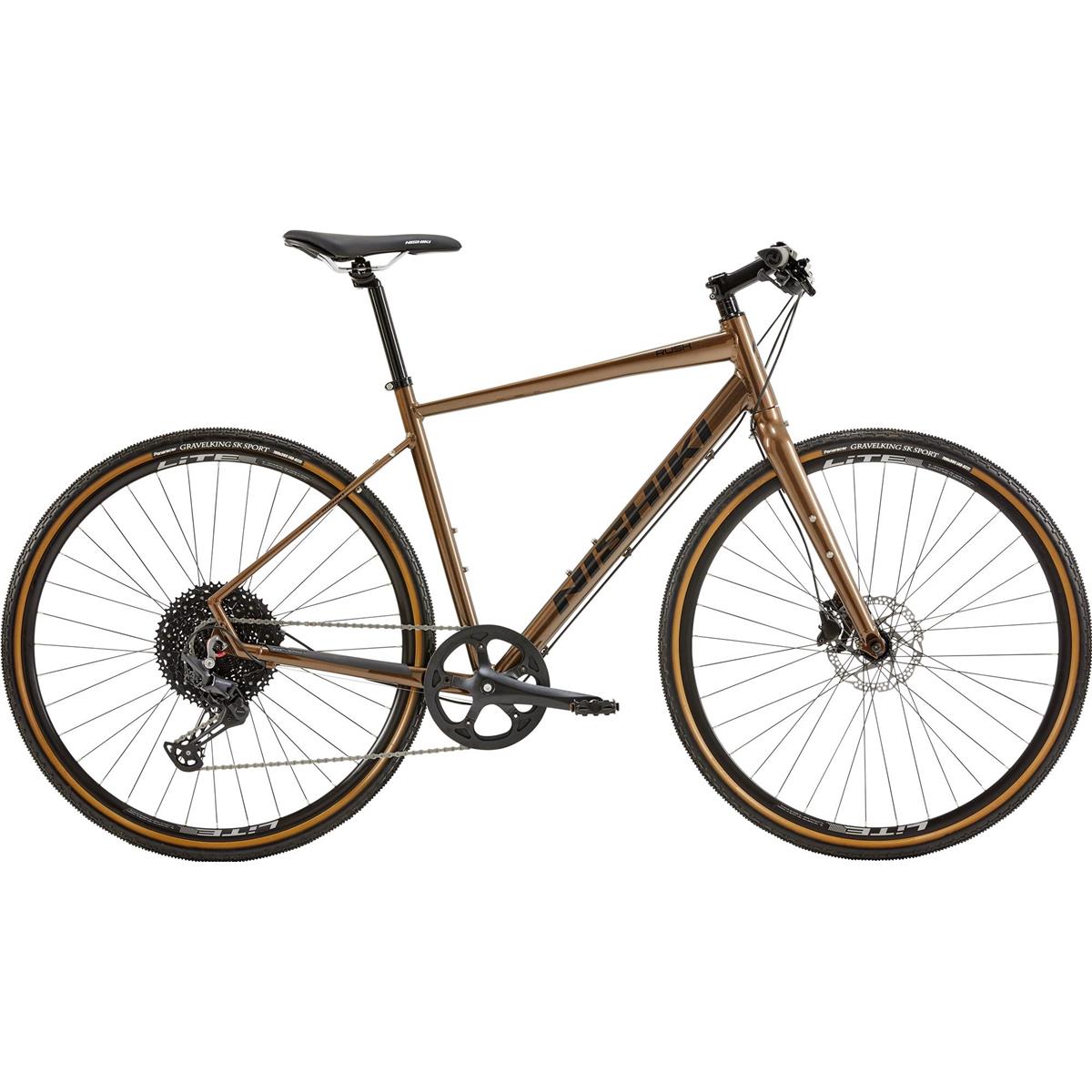 Gravel Bike Nishiki Rush Herr Walnut Brown