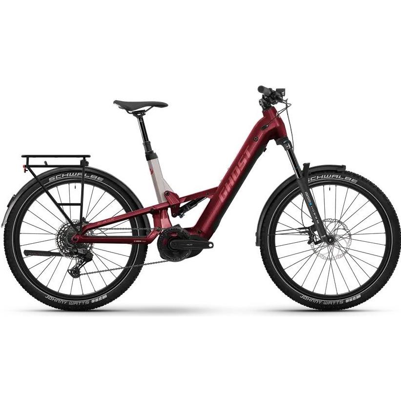 El MTB Ghost E-ASX Essential Low Eq Rebel Red/Coffee Pebble Glossy