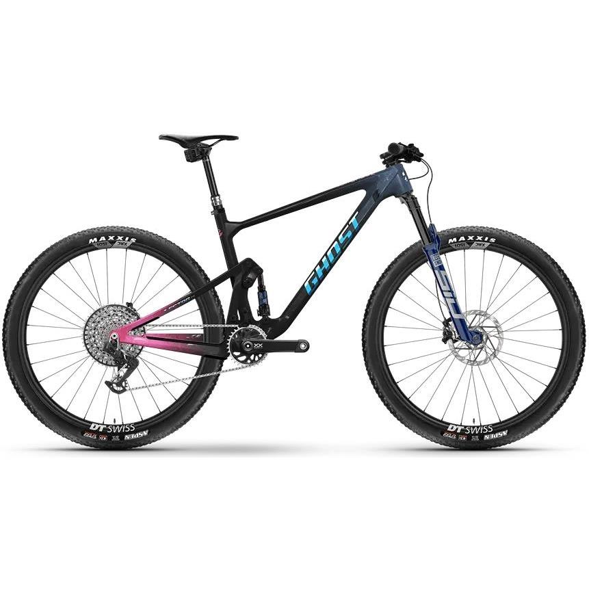 Heldämpad MTB Ghost Lector FS World Cup Carbon/Candy Pink/Sid Blue Glossy
