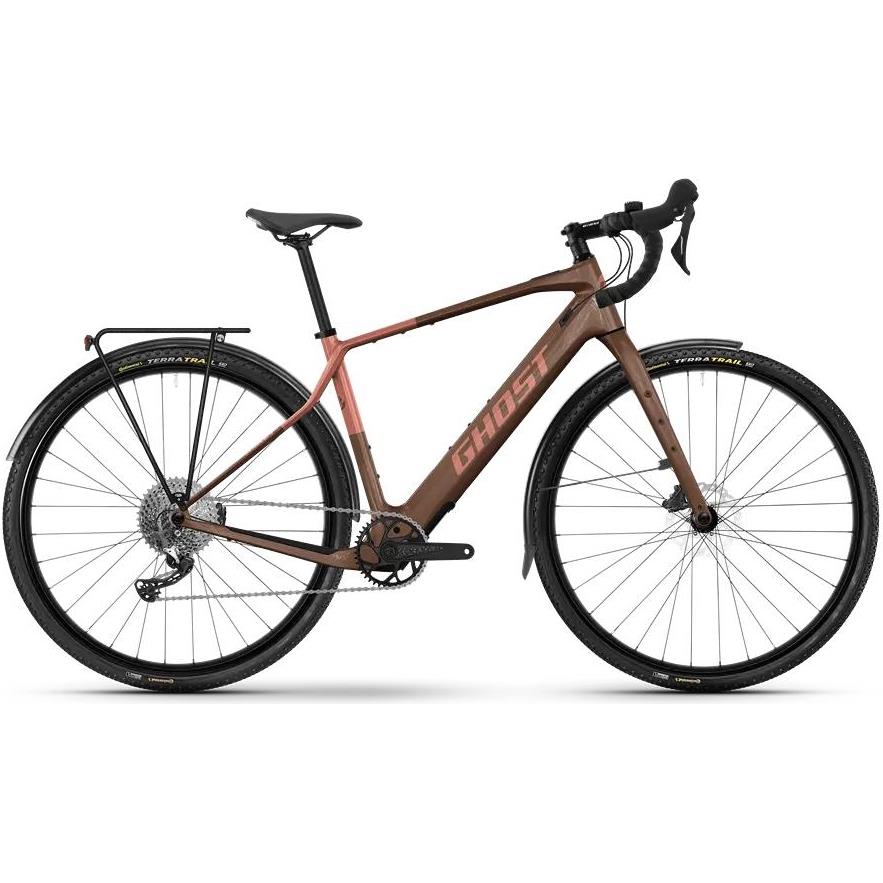 Elcykel Gravel Ghost Path Asket Advanced Eq Coffee Clay/Red Tropic Glossy