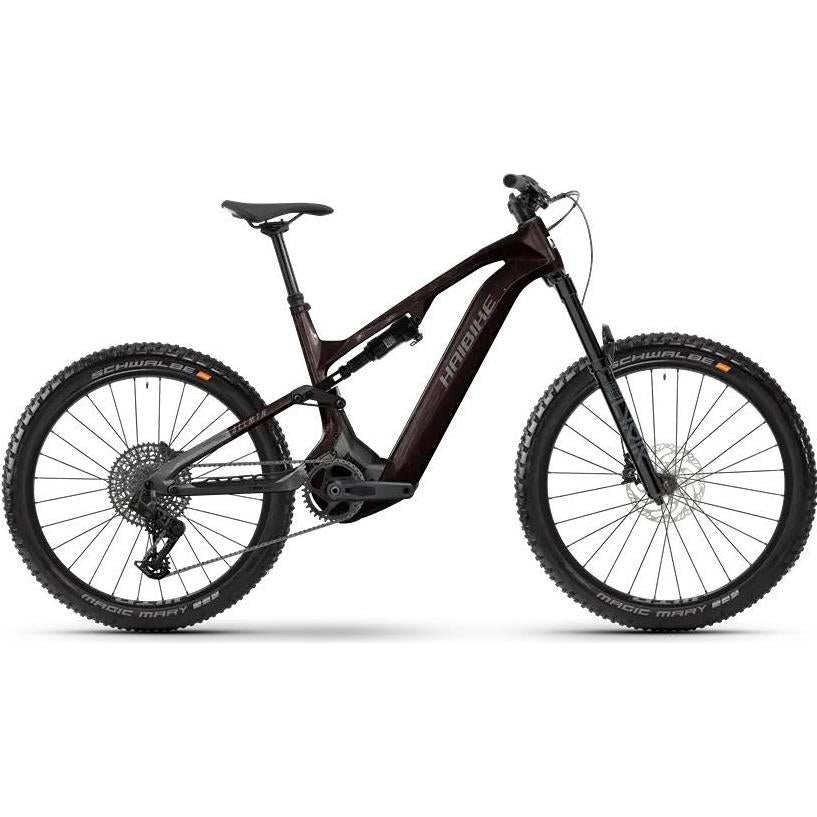 El MTB Haibike Allmtn CF 9 Black/Platinum Glossy