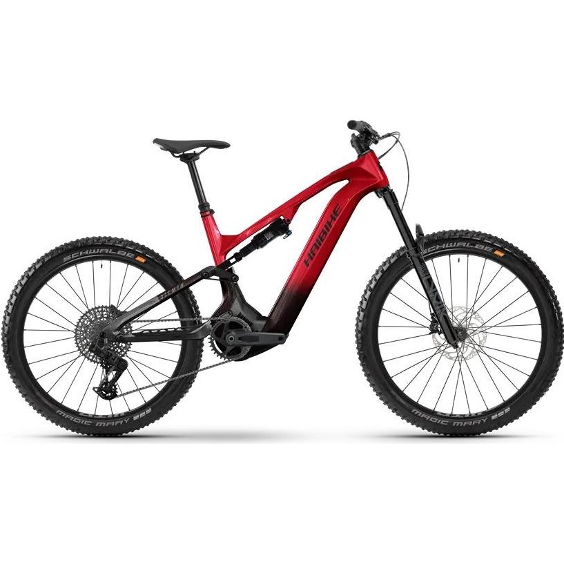 El MTB Haibike Allmtn CF 9 Red/Black/Platinum Glossy