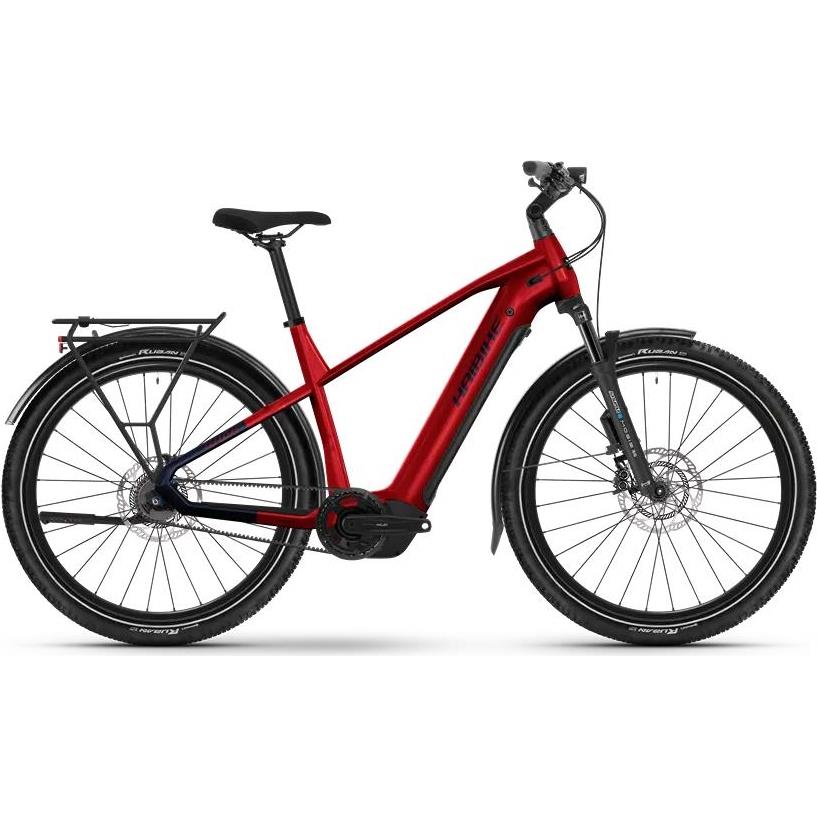 Elcykel hybrid Haibike Trekking 9 High Abs Dynamite Red/Blue Glossy