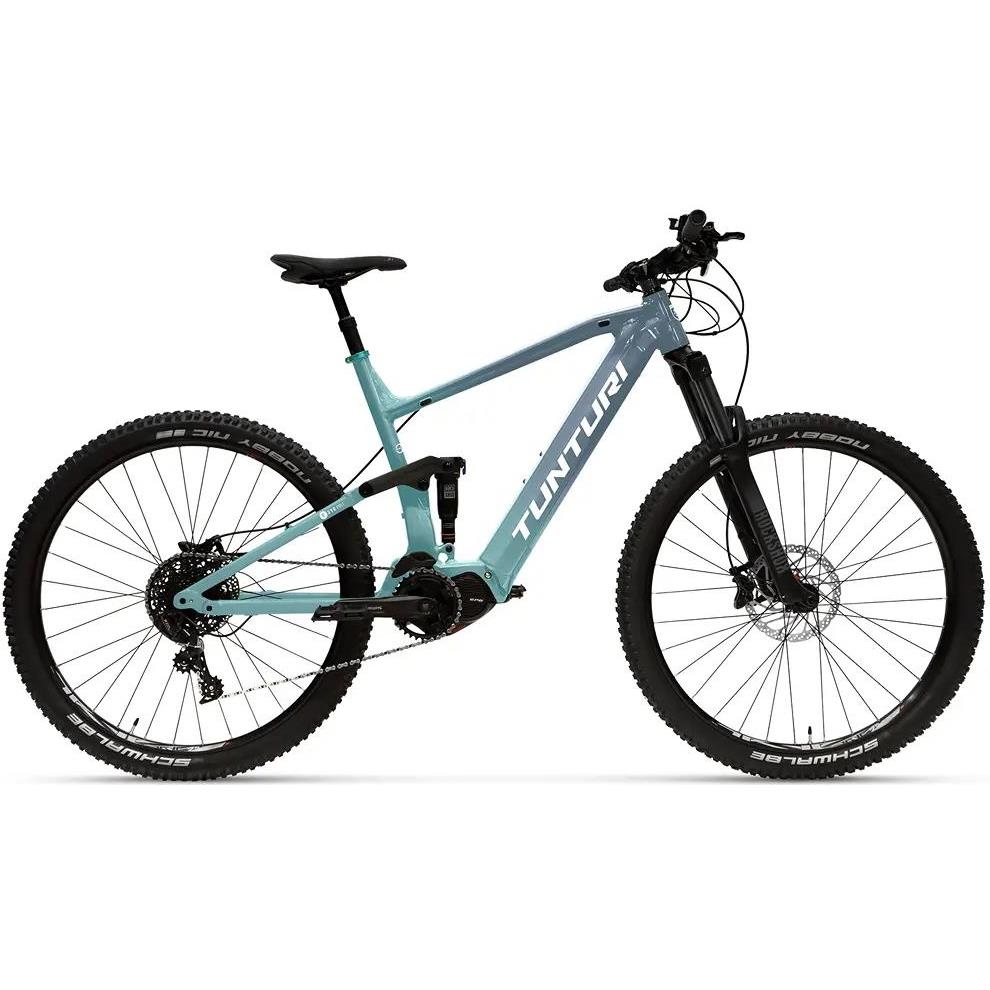 El MTB Tunturi e290 Full EP6 Dark Blue/Turquoise/White