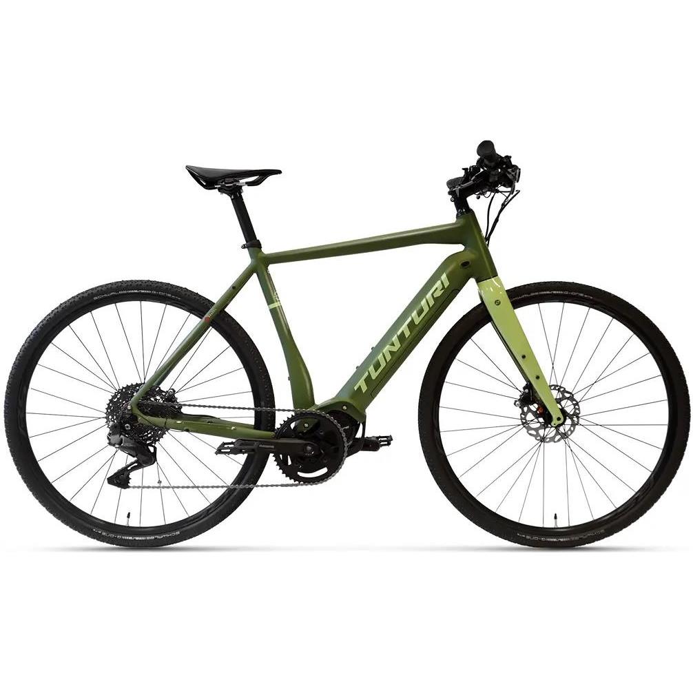 Elcykel Gravel Tunturi eGravel Di2 Dark Green/Green