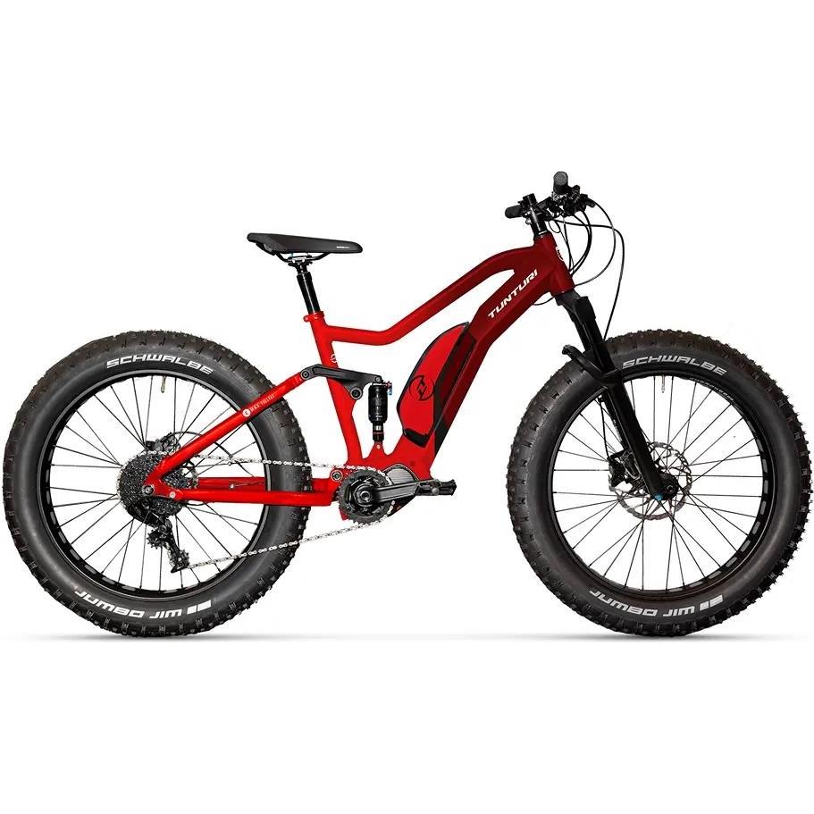 Fatbike El Tunturi eMax Full Burgundy Red