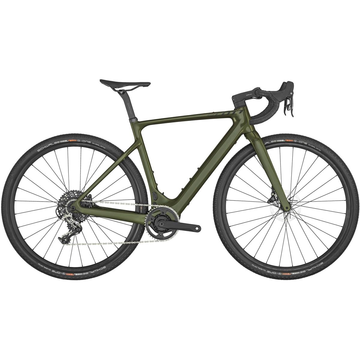 Elcykel Gravel Scott Solace Gravel eRIDE 30 SAMPLE Prism Olive Green