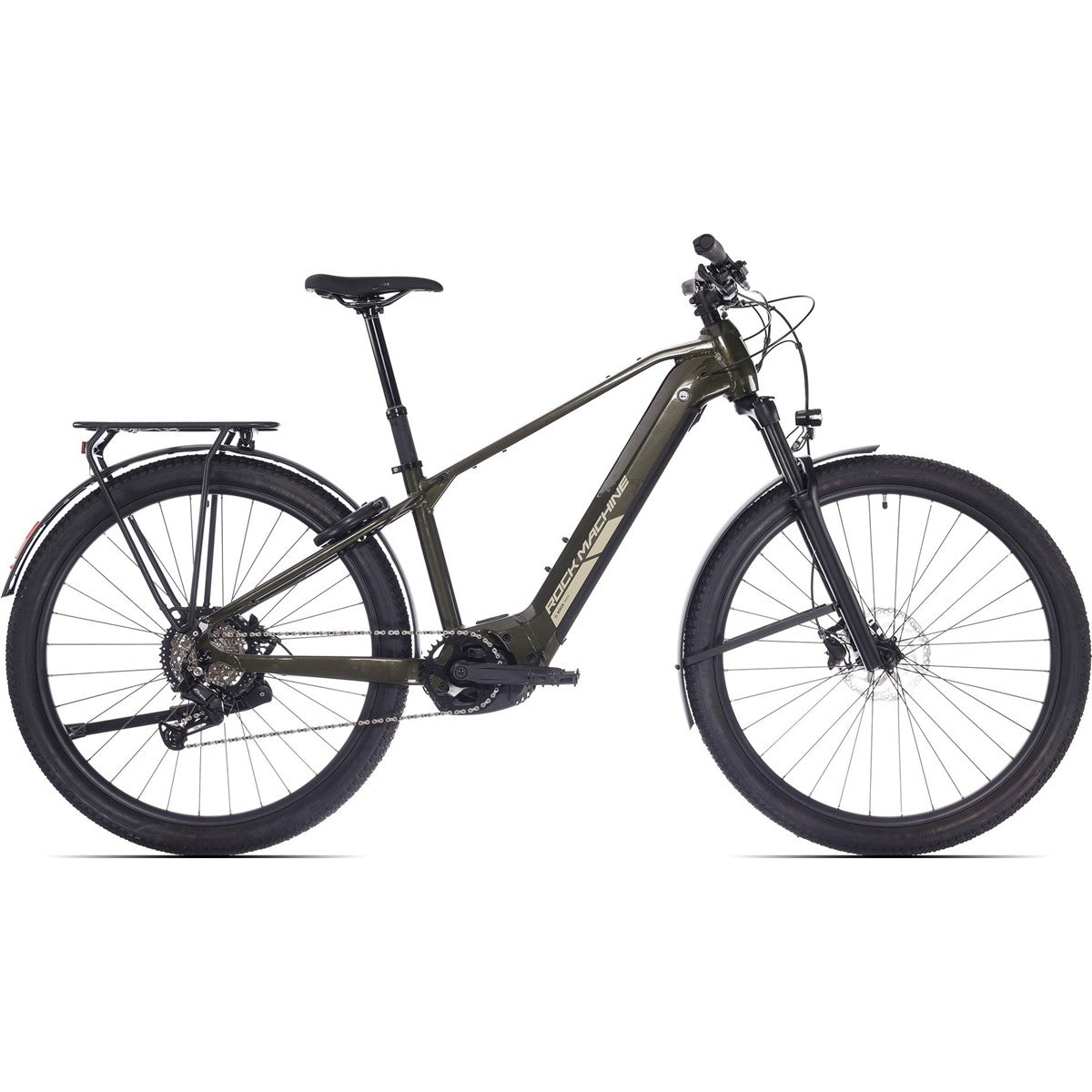 El MTB Rock Machine eBlizz B70T Gloss Dark Forest