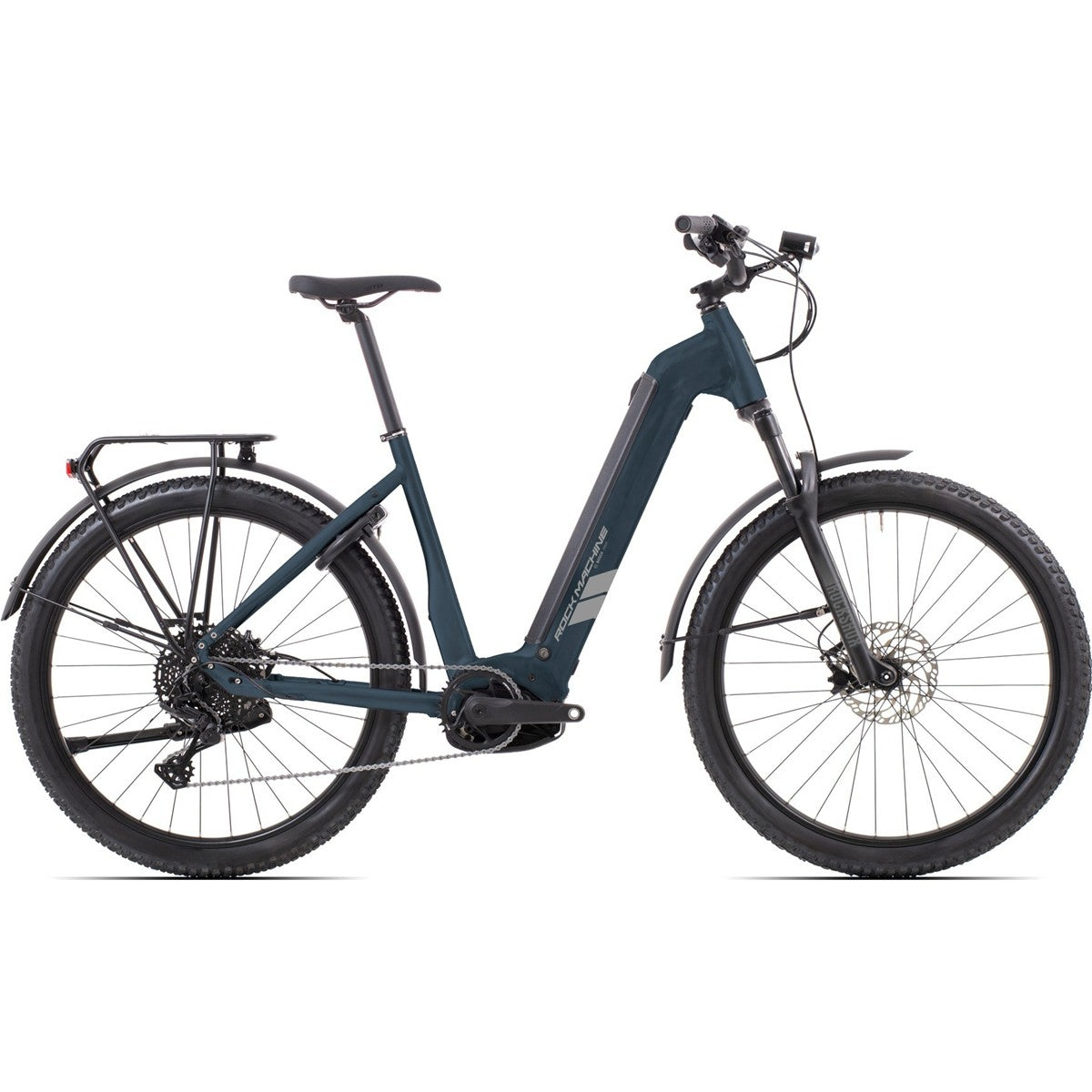 El MTB Rock Machine eRokk B90 City Matte Nightstorm Blue