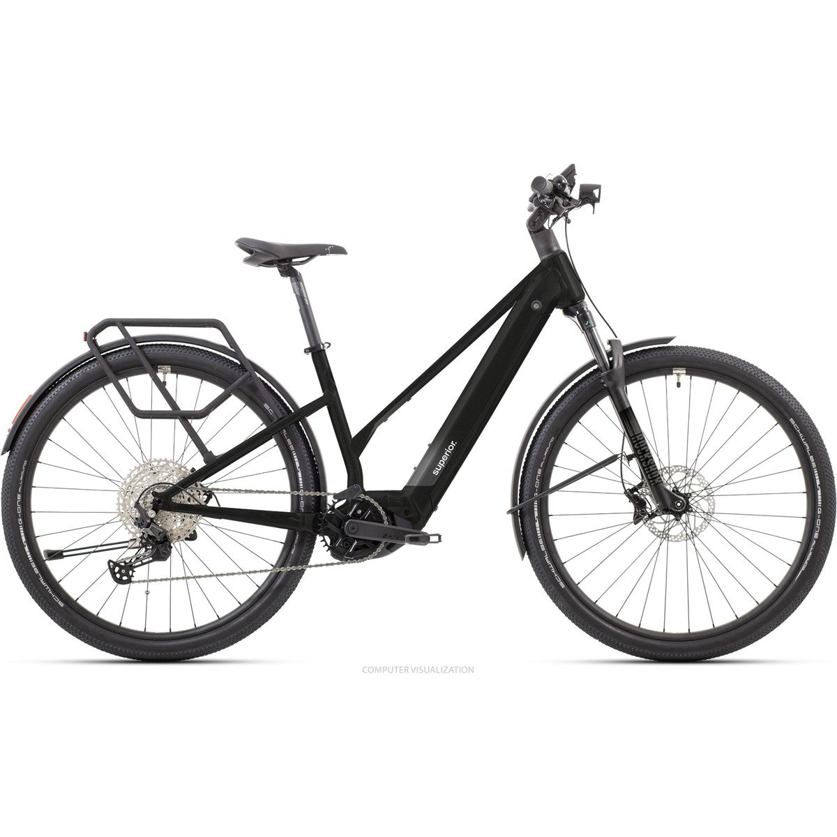 Hybridcykel el Superior eBLOX 6.5 MS Matte Black
