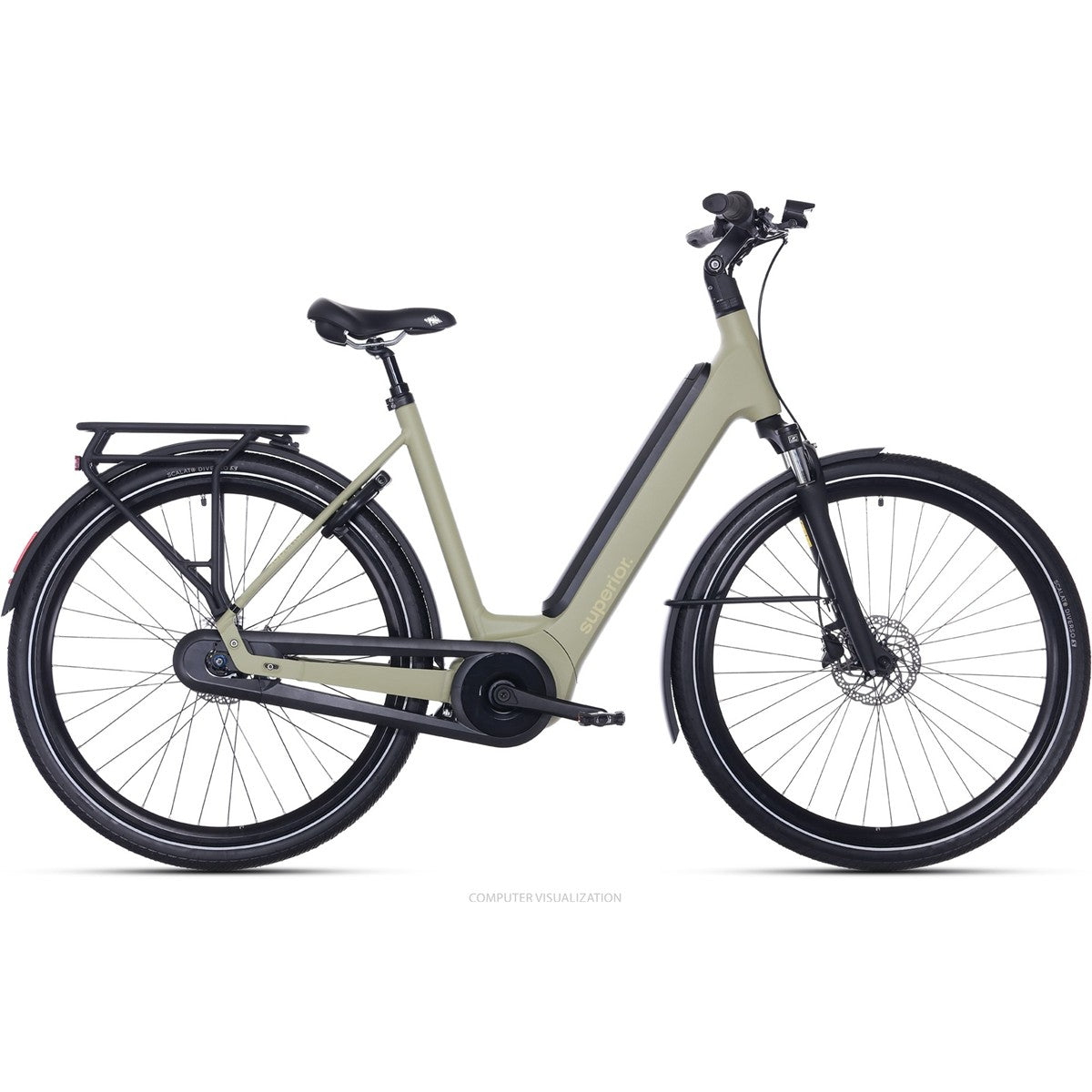 Hybridcykel el Superior eWAY 6.2 Matte Sand