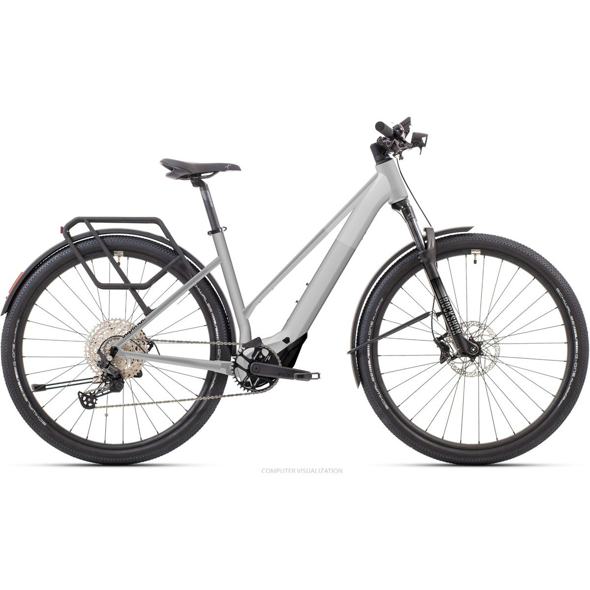 Hybridcykel el Superior iBLOX 6.5 MS Gloss Grey