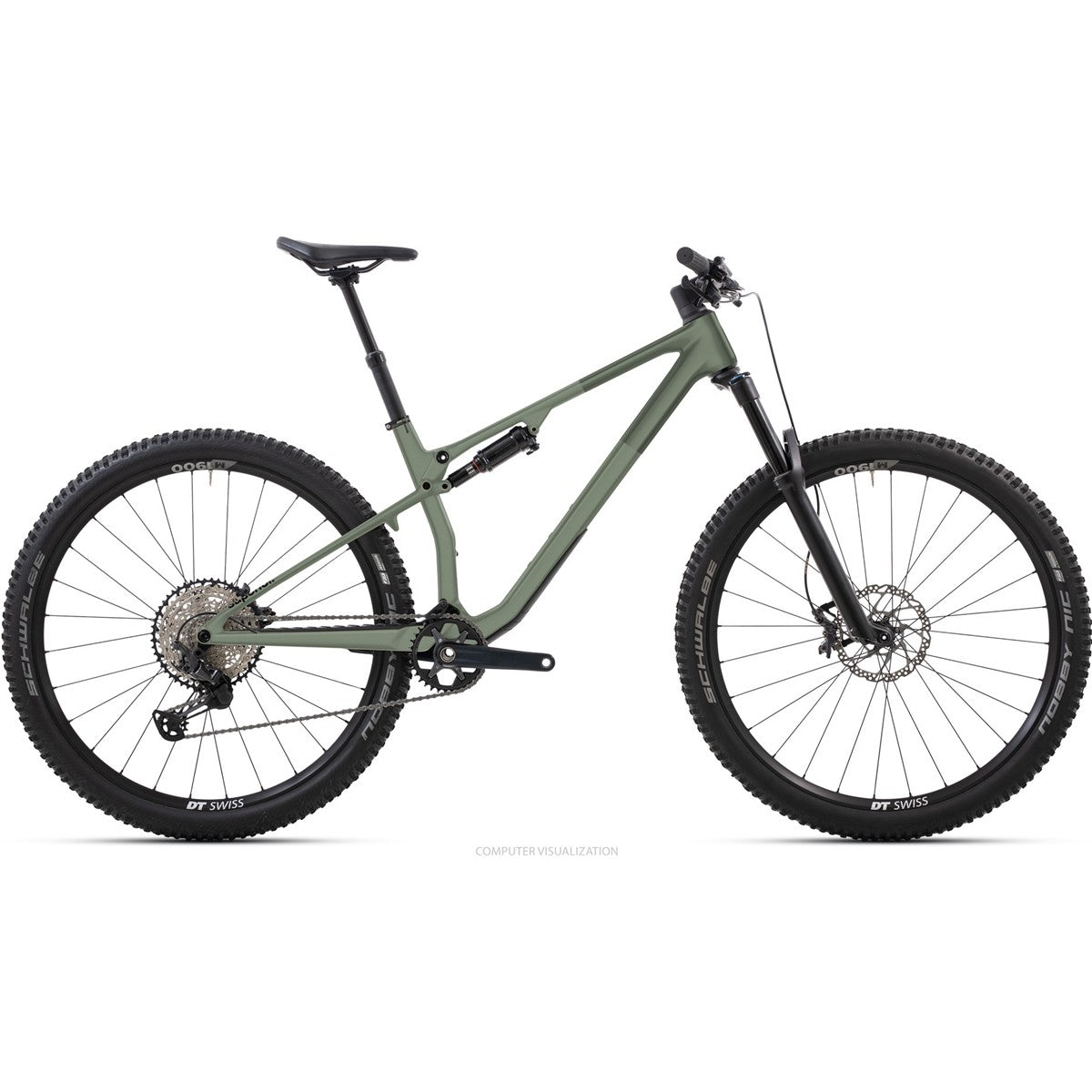 Heldämpad MTB Superior XF 6.6 DC Matte Green Grey