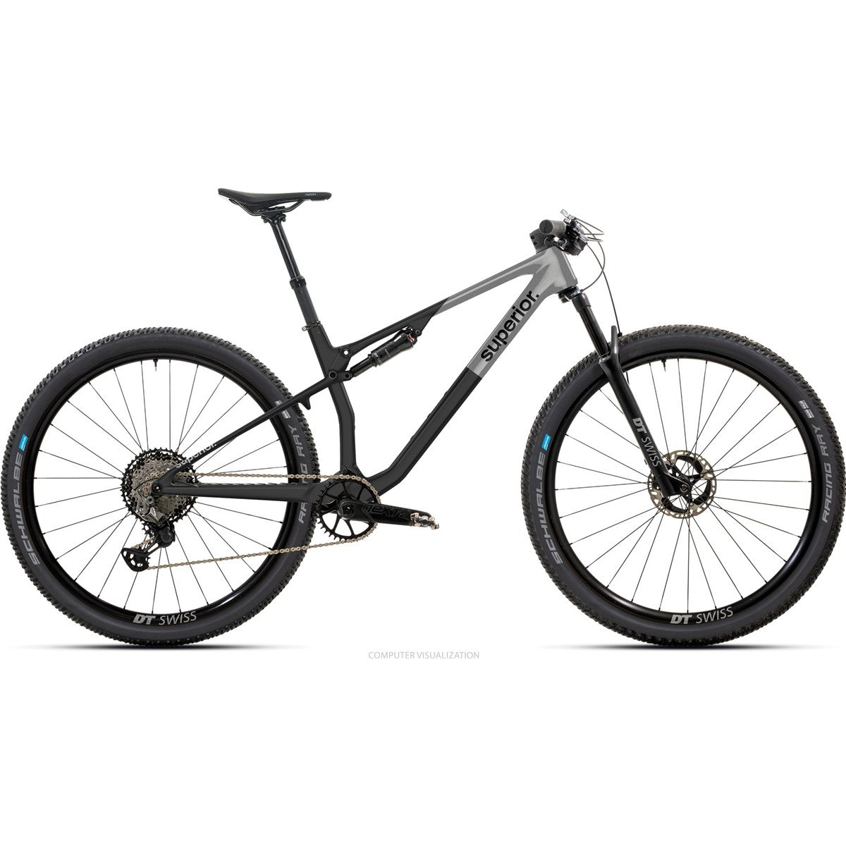 Heldämpad MTB Superior XF 9.7 RC Matte Carbon/Smoke Chrome