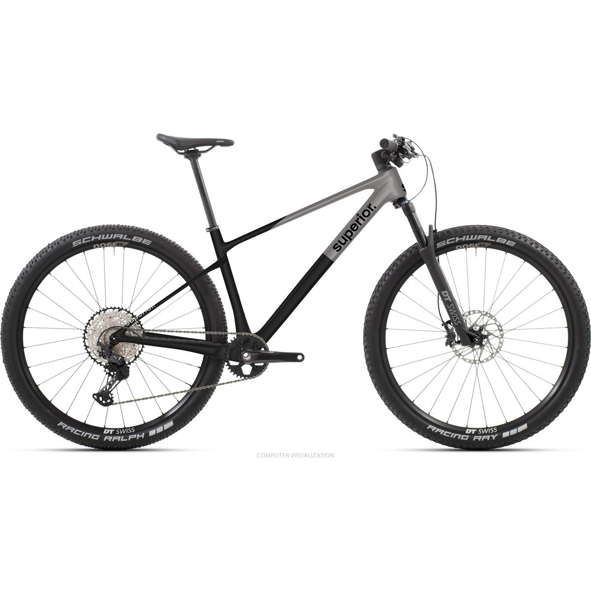 Hardtail MTB Superior XP 9.8 Matte Dark Chrome/Carbon