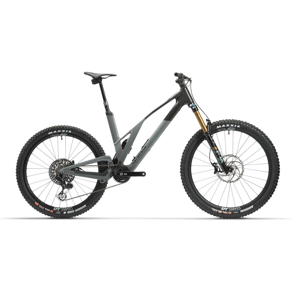 El MTB Unno IKKI Factory Glossy Carbin Raw/Dim Grey