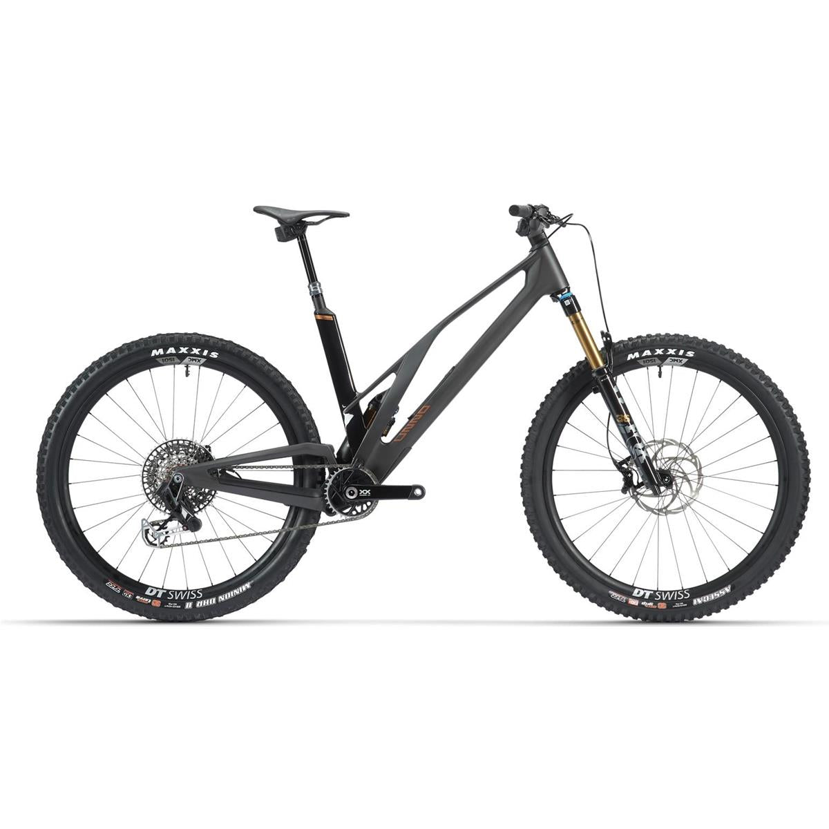 Heldämpad MTB Unno DASH Factory Matter Carbon Raw Copper