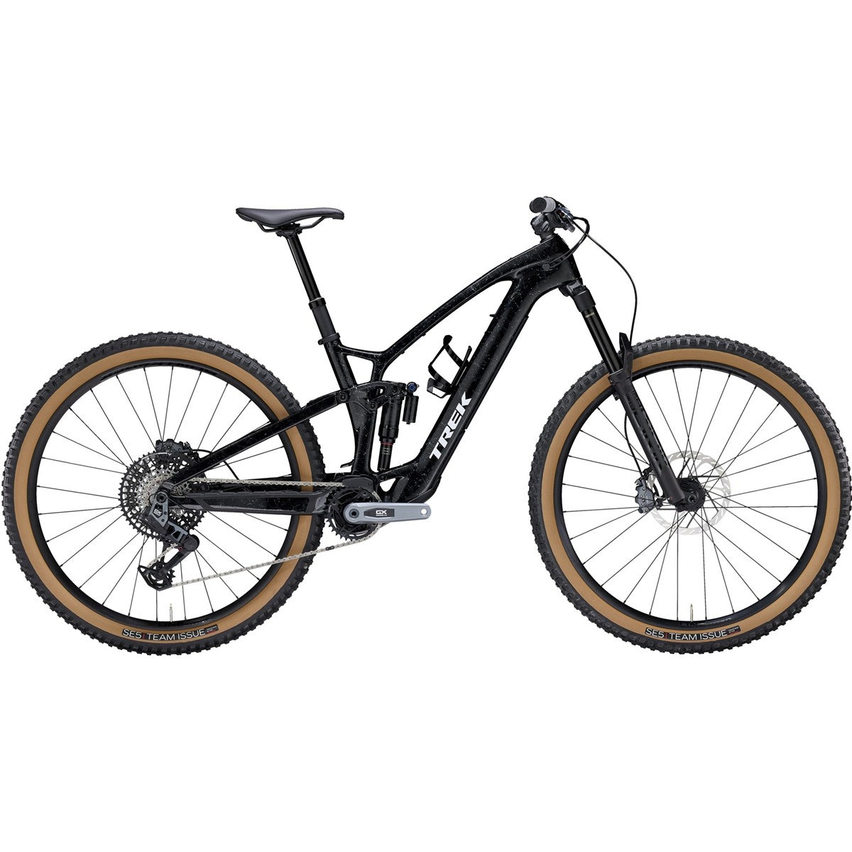El-MTB Heldämpad Trek Fuel EXe 9.8 GX AXS T-typ Dark Star