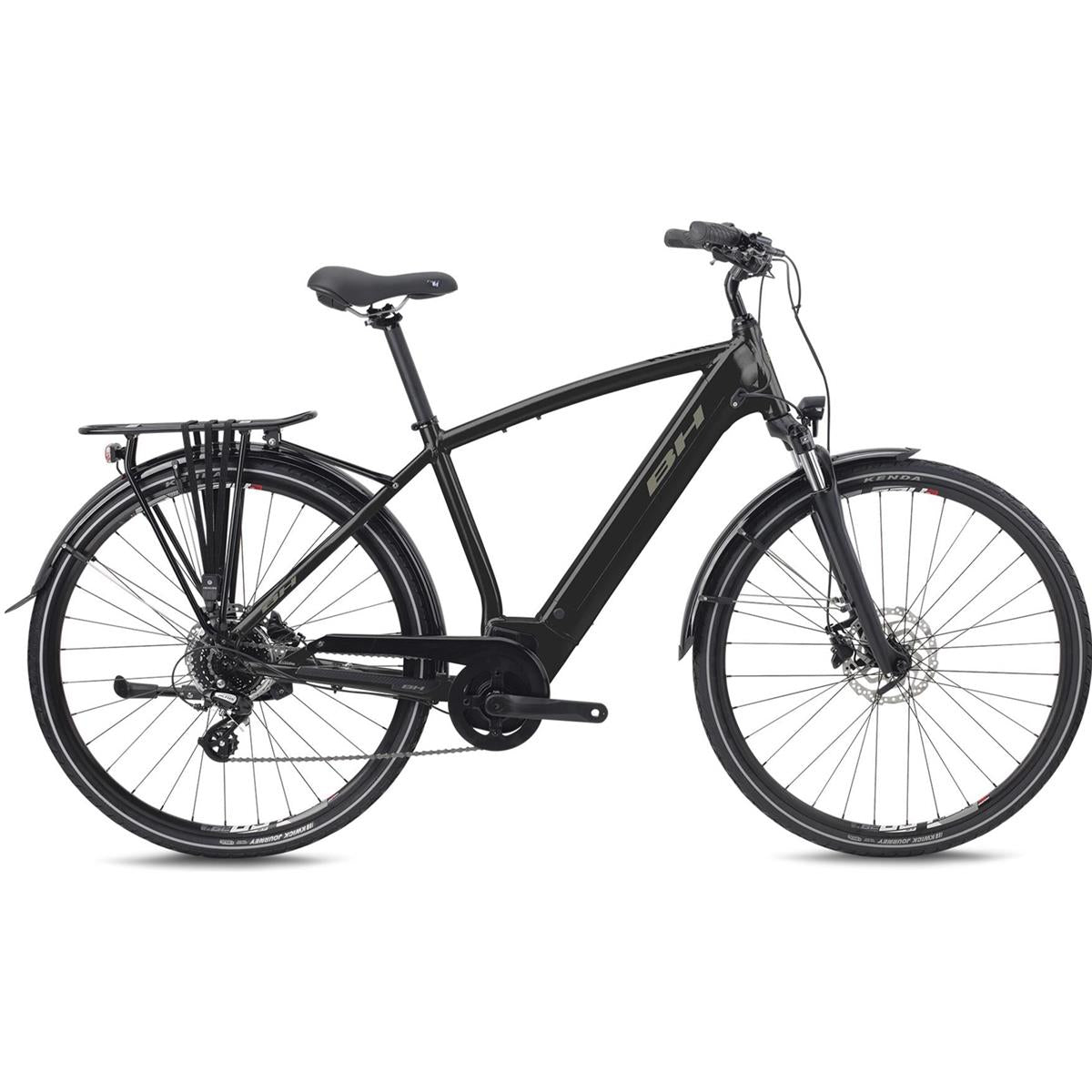 Hybridcykel el BH Atom City Black/Silver/Black