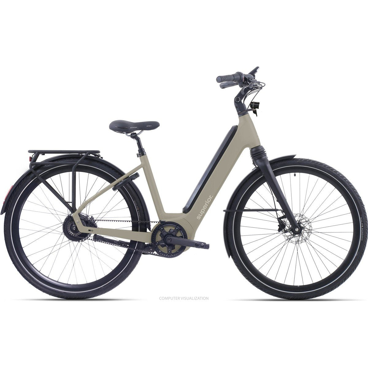 Hybridcykel el Superior eWAY 6.45 Gloss Dust