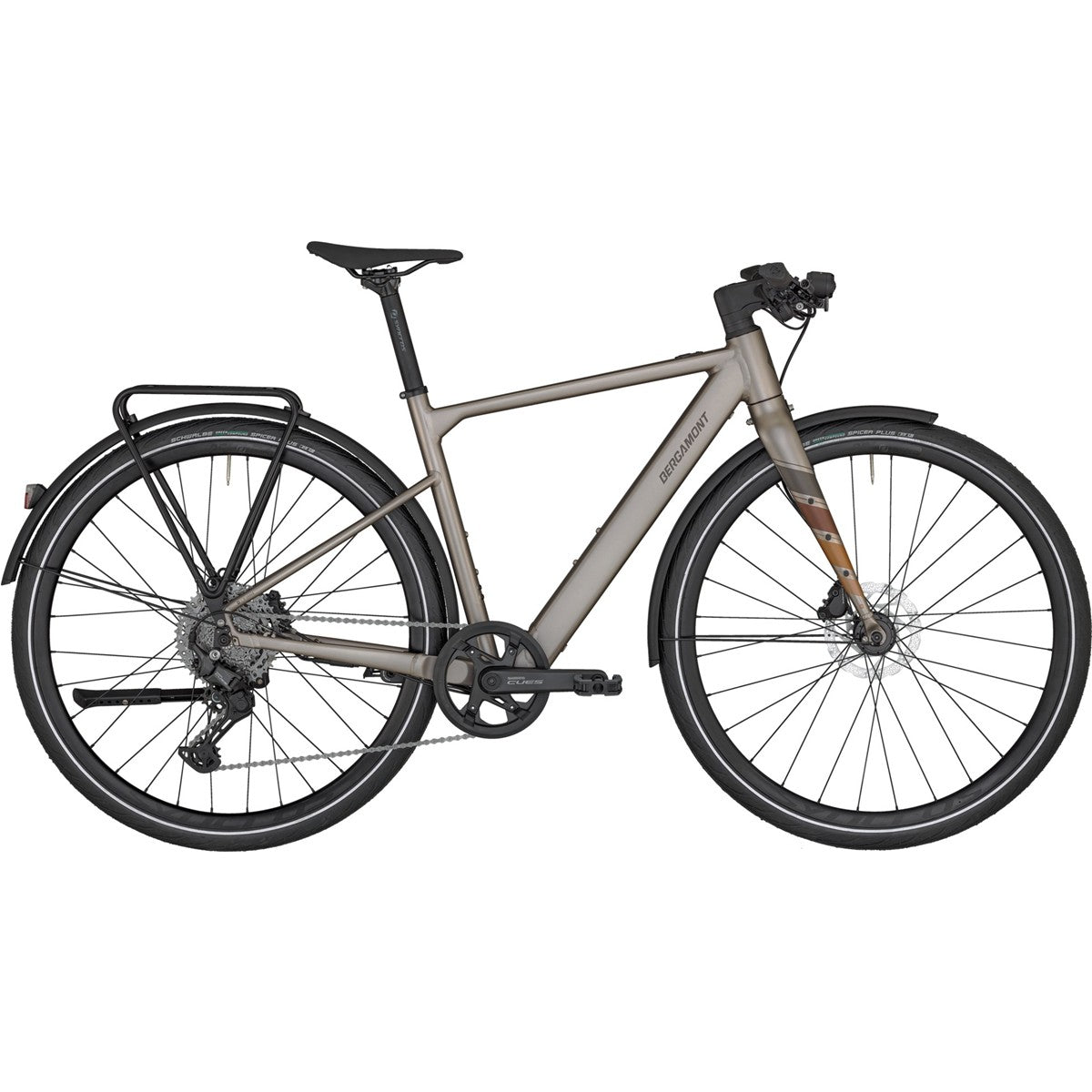 Elcykel hybrid Bergamont E-Sweep Tour Matt Space Beige